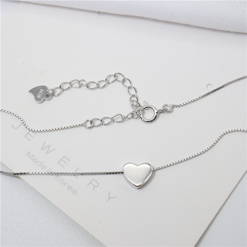 Necklace Female Glossy Love Korean Fashion Simple