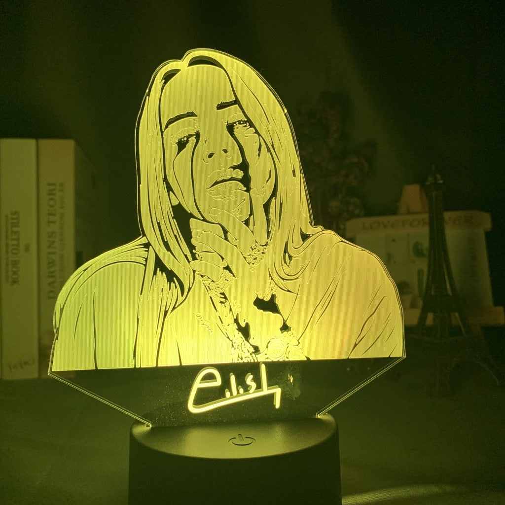 Acrylic 3D Small Night Lamp LED Remote Control Lamp