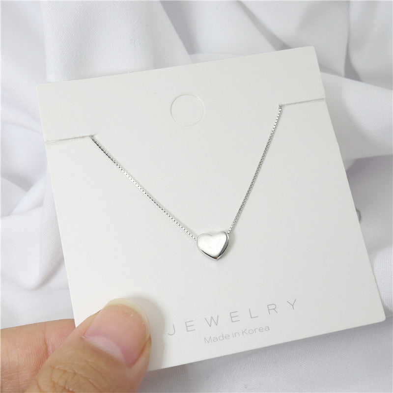 Necklace Female Glossy Love Korean Fashion Simple
