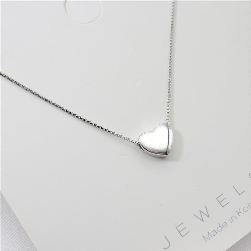 Necklace Female Glossy Love Korean Fashion Simple