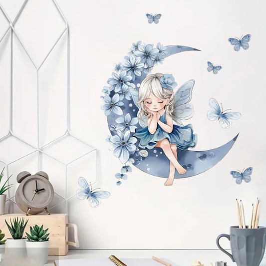 Décoration Murale - PrincesseSticker™- Lune Bleue