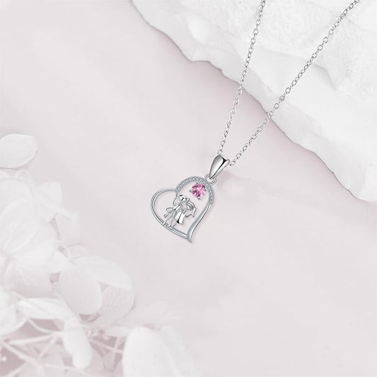 Female Fashion Sisters Heart-shaped Pendant Necklace