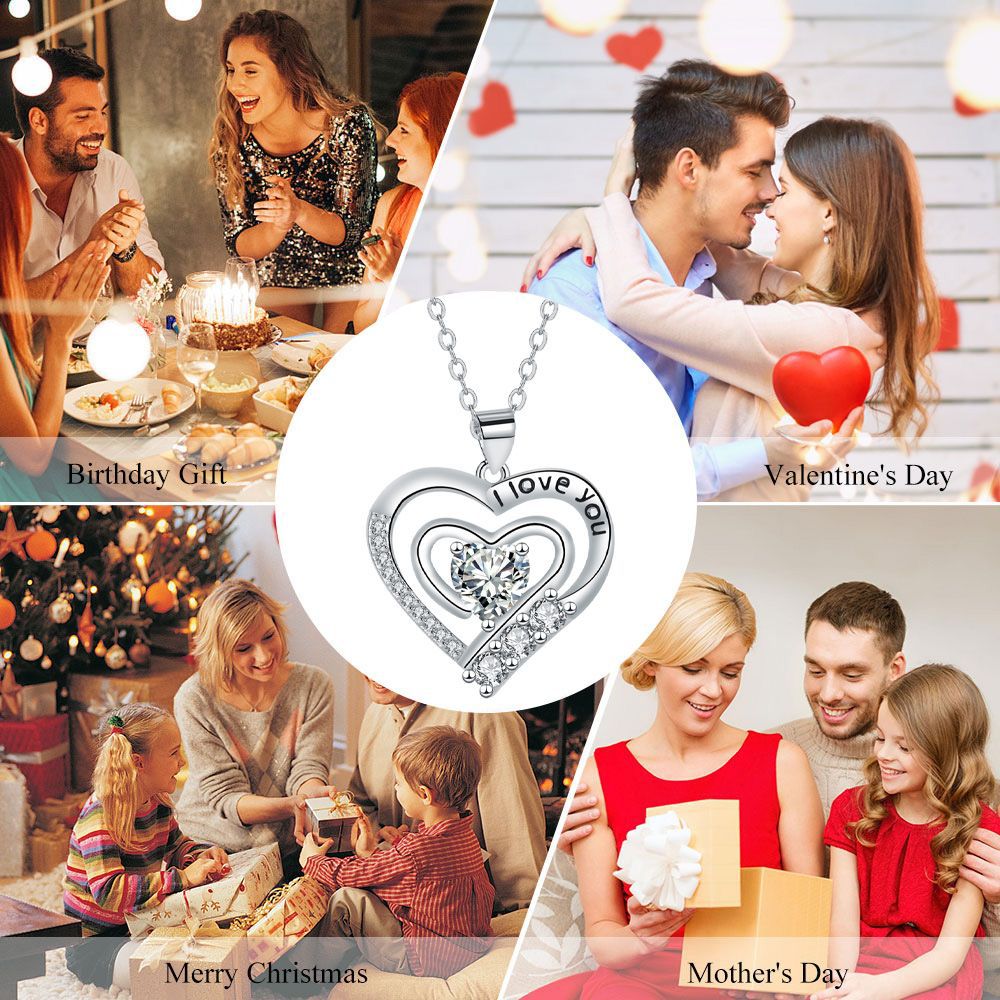 Fashion Romantic Love Surrounded Female Pendant Necklace