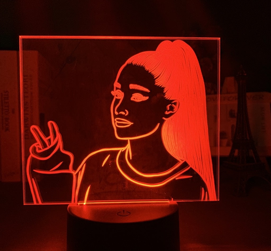 Acrylic 3D Small Night Lamp LED Remote Control Lamp